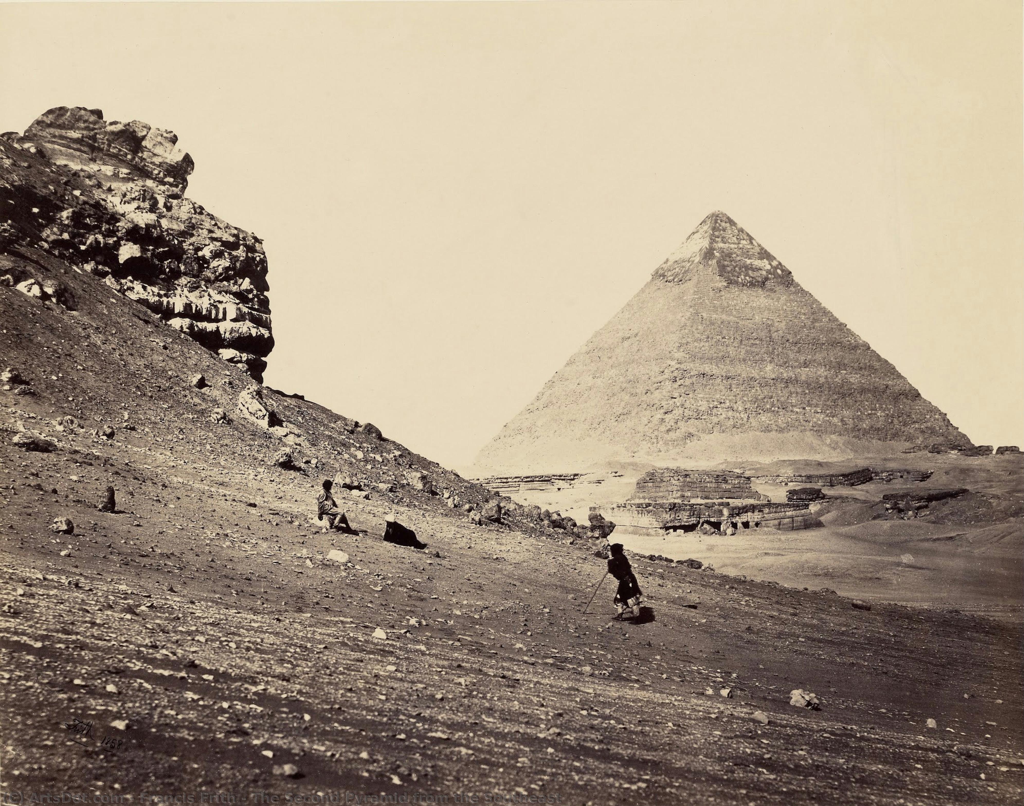 The Second Pyramid From The Southeast — Francis Frith