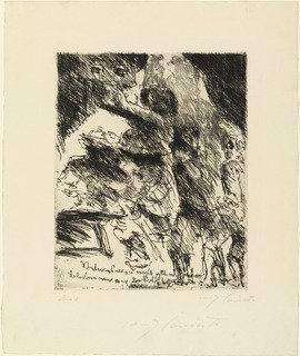 Father, This Won't Turn Out Well. We Should Stay Away From The Gang Of Soldiers (vater, Es Wird Nicht Gut Ablaufen, Bleiben Wir Von Dem Soldatenhaufen) For The Illustrated Book Wallensteins Lager (wallenstein's Camp) — Lovis Corinth