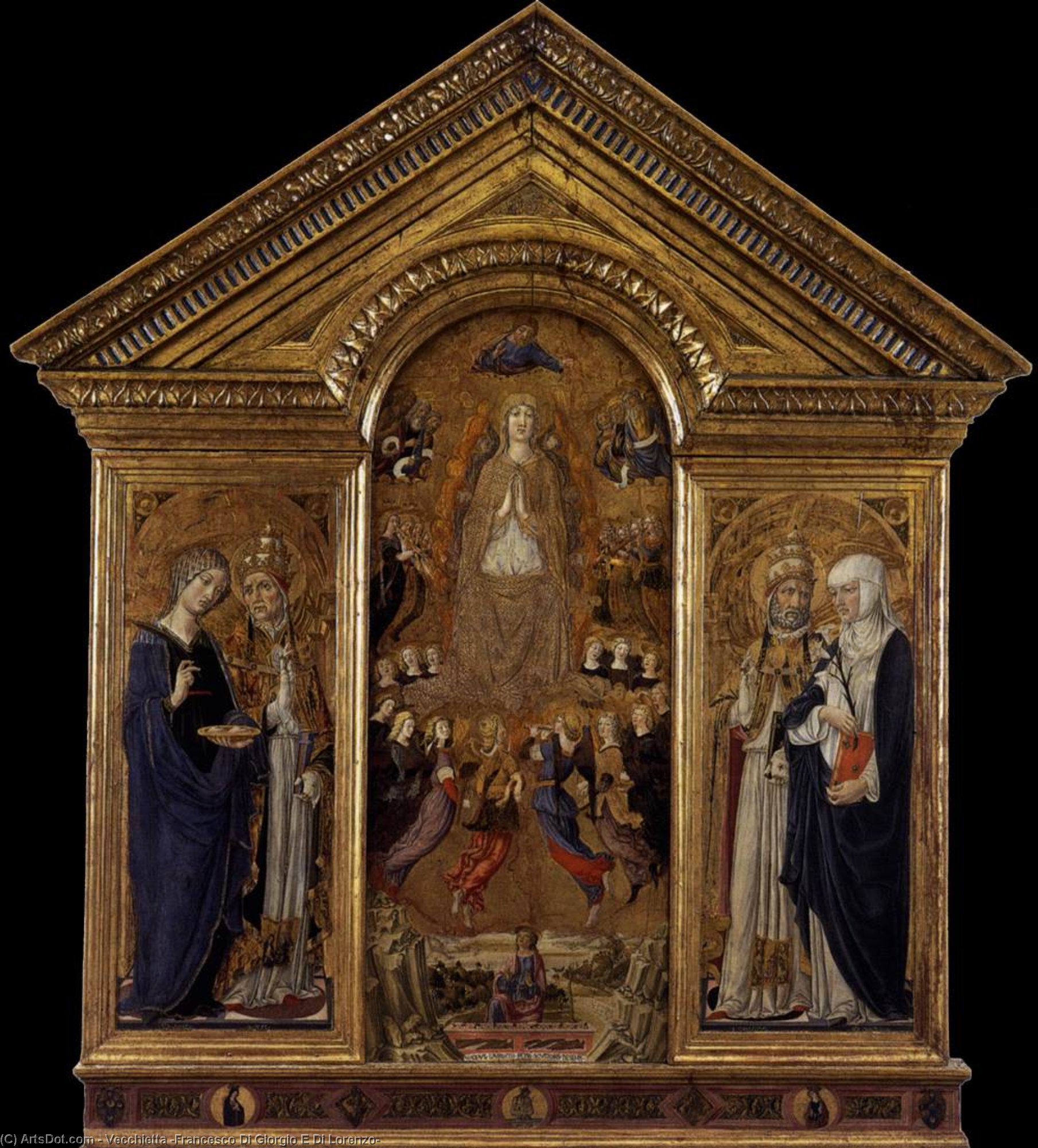 The Virgin Of The Assumption With Saints — Vecchietta (francesco Di Giorgio E Di Lorenzo)