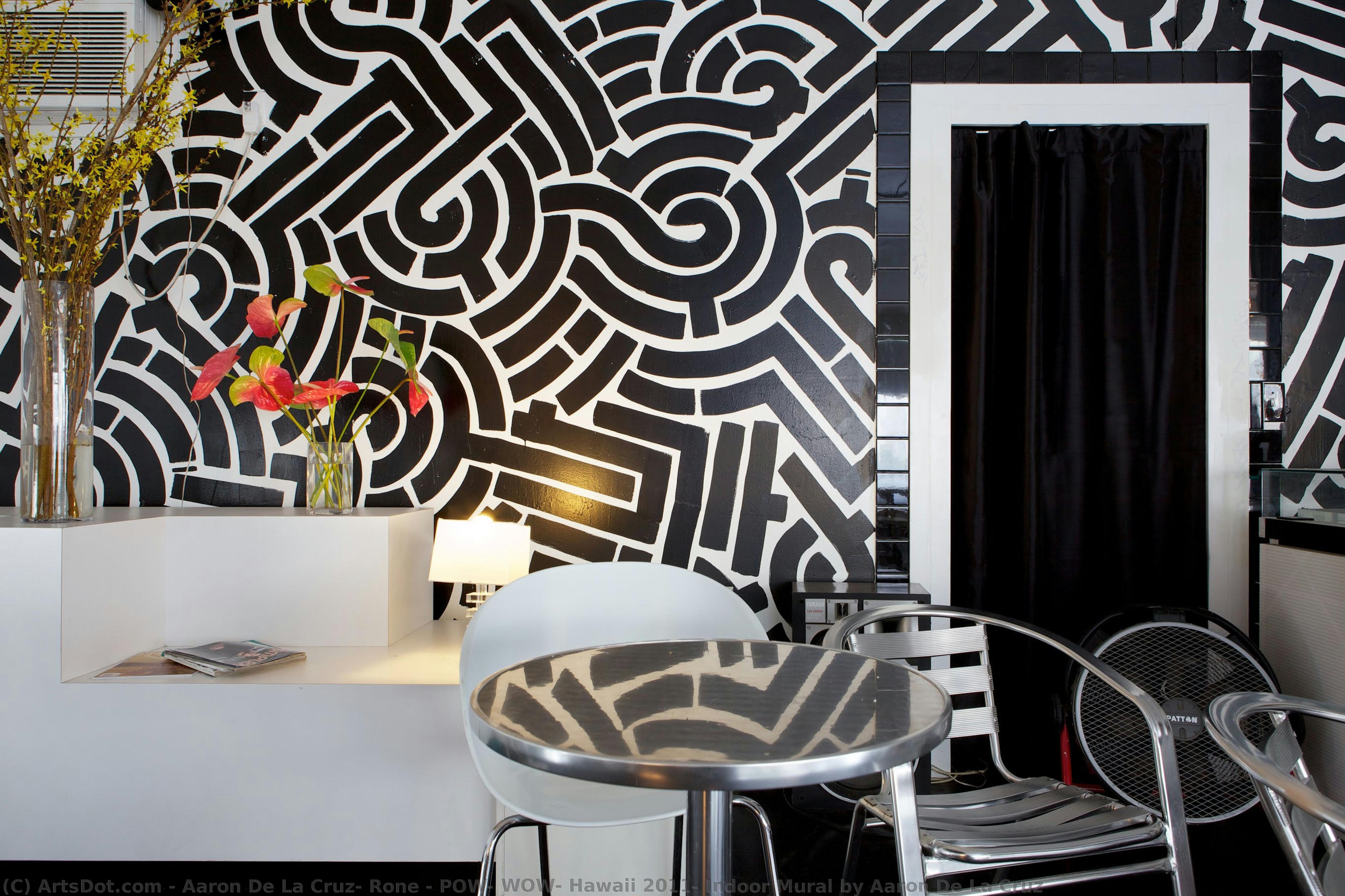 Pow! Wow! Hawaii 2011: Indoor Mural By Aaron De La Cruz — Aaron De La Cruz, Rone
