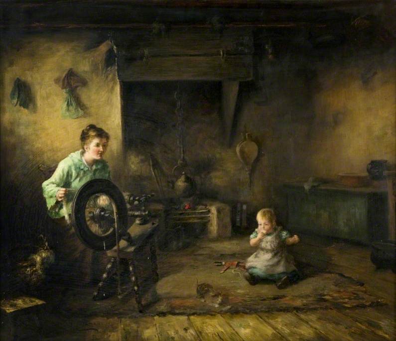 Interior The Spinning Wheel — Thomas Mcewan