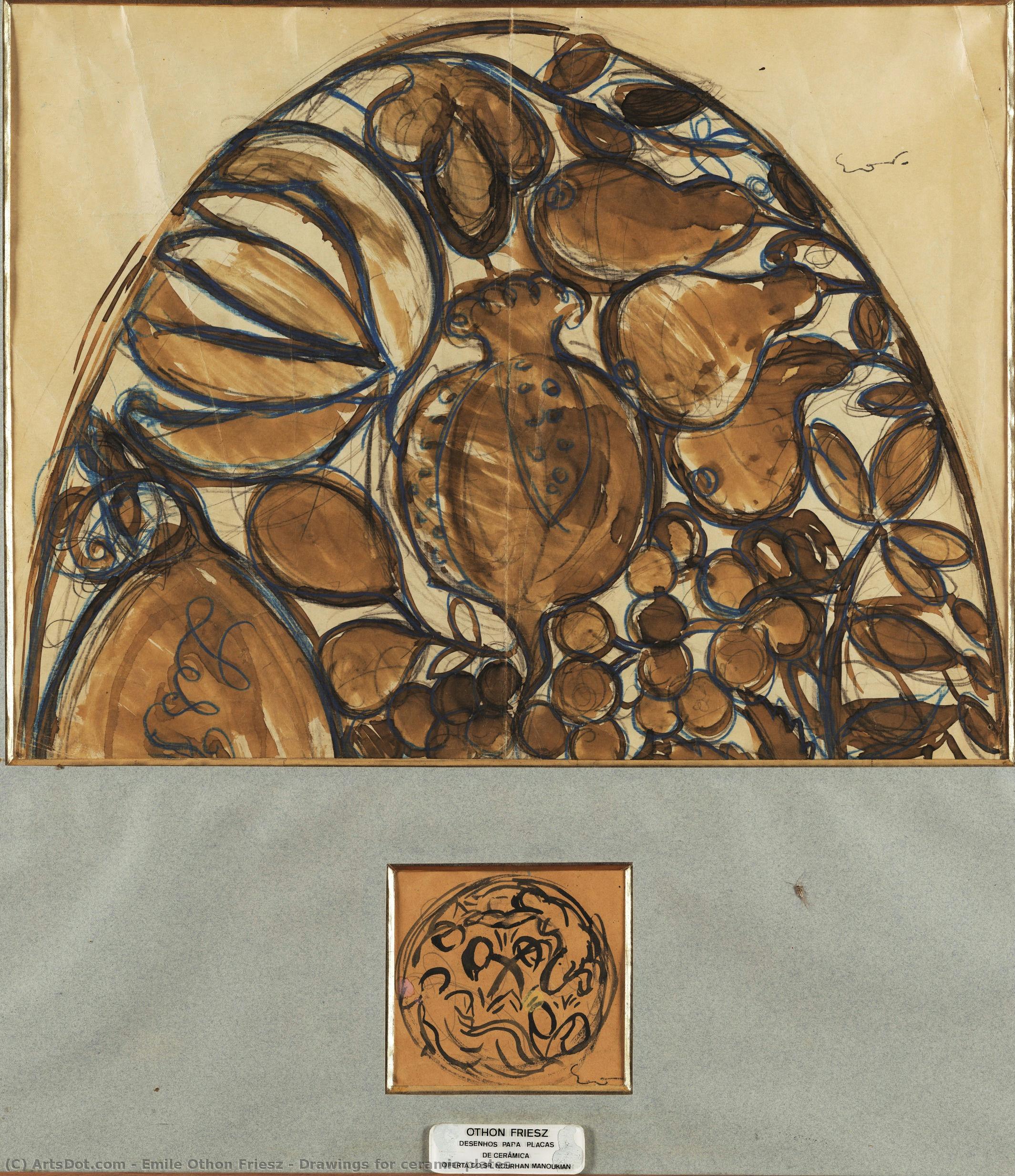 Drawings For Ceramic Plates — Emile Othon Friesz