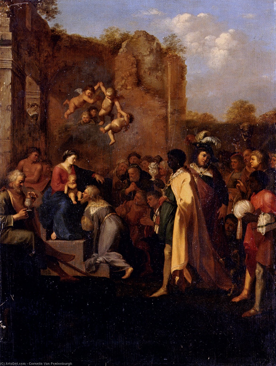 Adoration Of The Magi — Cornelis Van Poelenburch