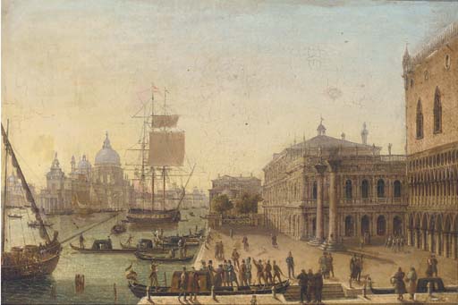 Bidding A Fond Farewell Before The Doge's Palace, Venice — Guiseppe Canella