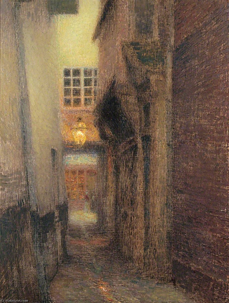 Une Ruelle, La Nuit — Henri Le Sidaner