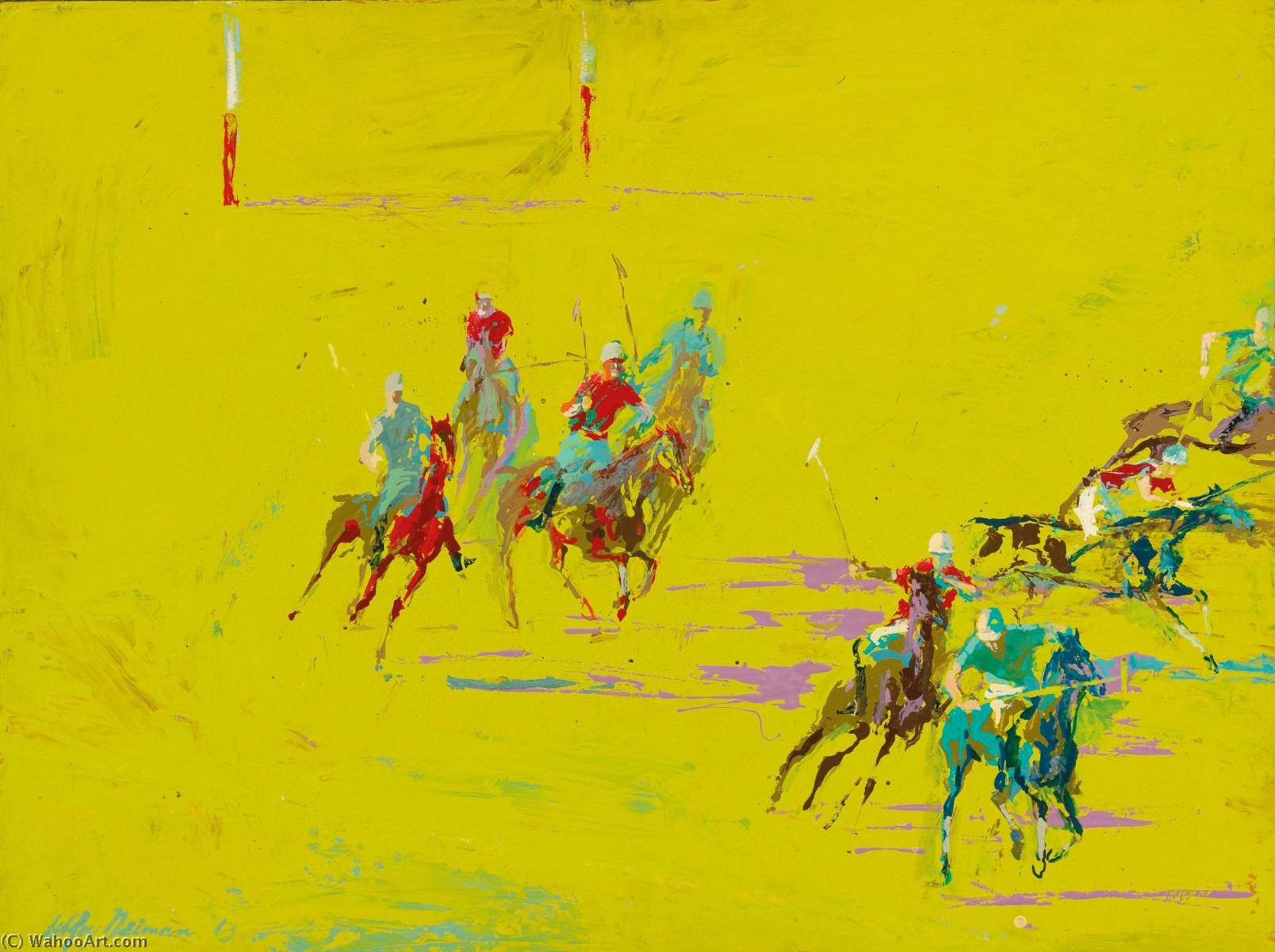 The Polo Match — Leroy Neiman