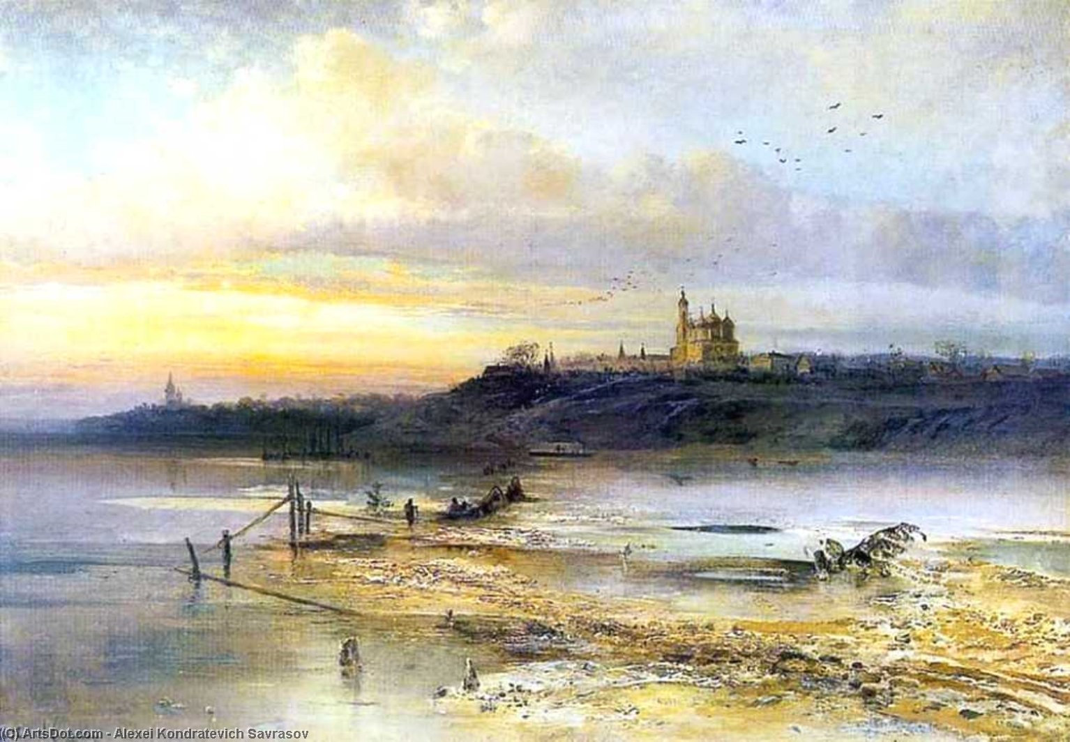 Spring Thaw. Yaroslavl — Alexei Kondratyevich Savrasov