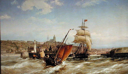 Boulogne Harbour — Pieter Christiaan Cornelis Dommersen