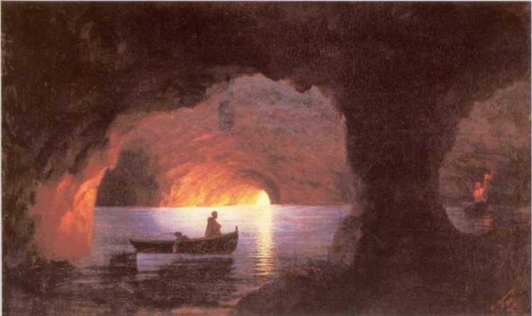 Azure Grotto, Naples — Ivan Konstantinovich Aivazovsky