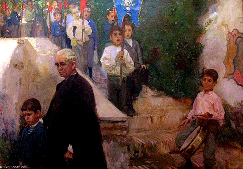 Procesion De Escolares — Jose Maria Lopez Mezquita