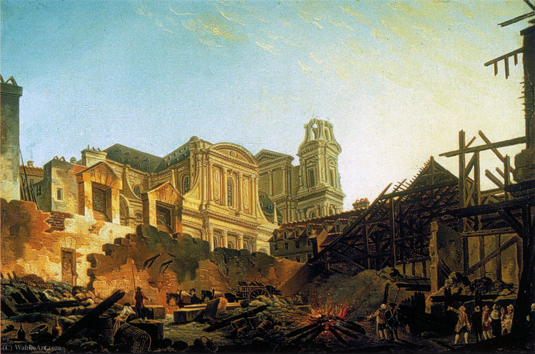 The Fair Saint-germain After The Fire The Night Of March 16 To 17, (1762) — Pierre Antoine De Machy