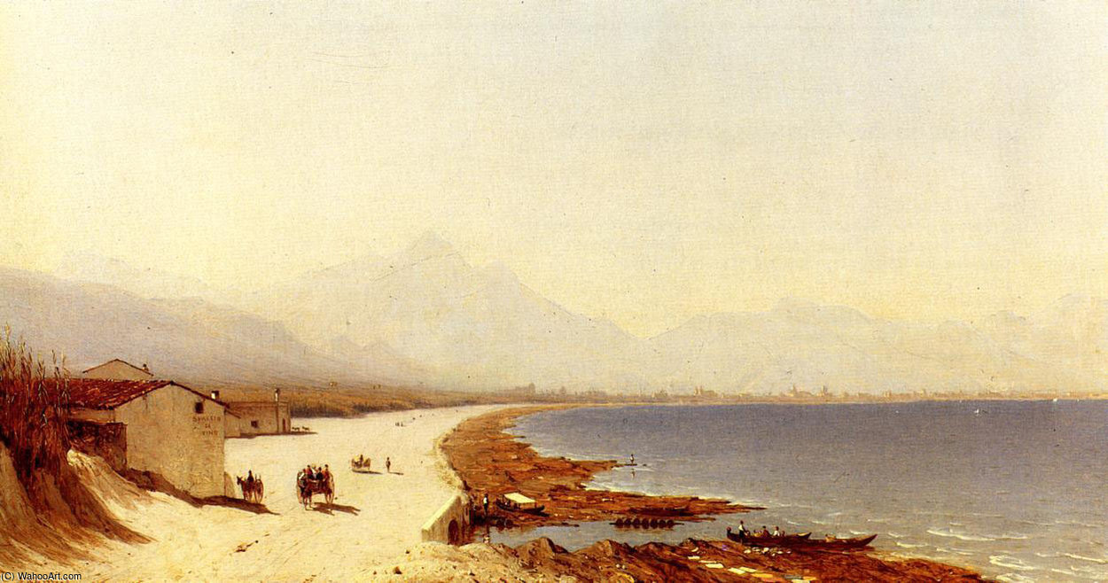 The Road By The Sea Palermo Italy — Sanford Robinson Gifford