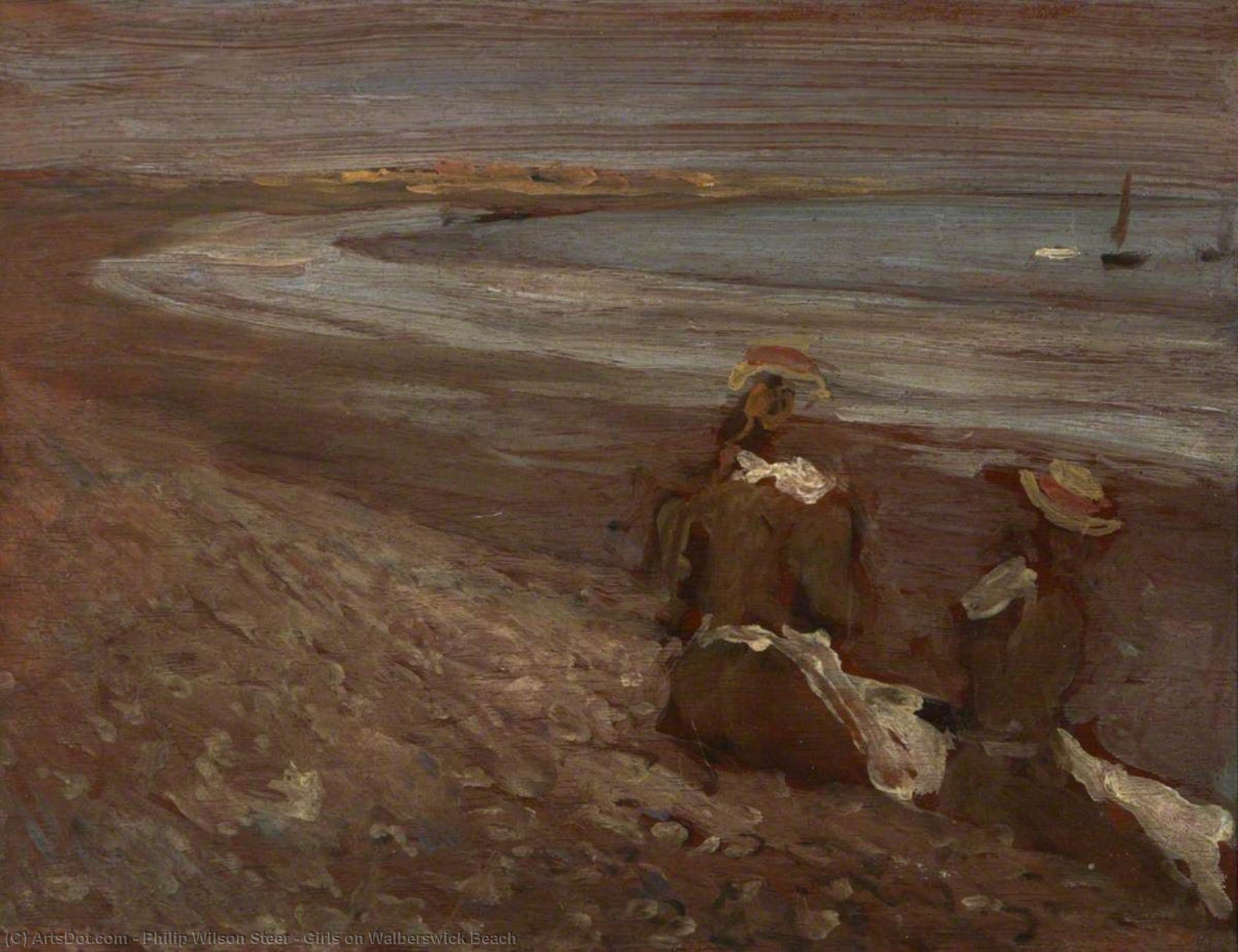 Girls On Walberswick Beach — Philip Wilson Steer