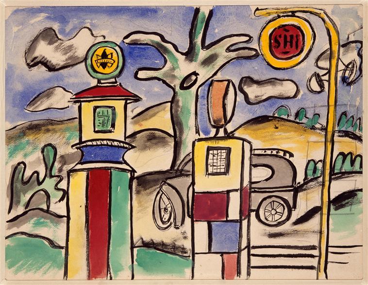 The Gas Station (study For The City) — Fernand Léger