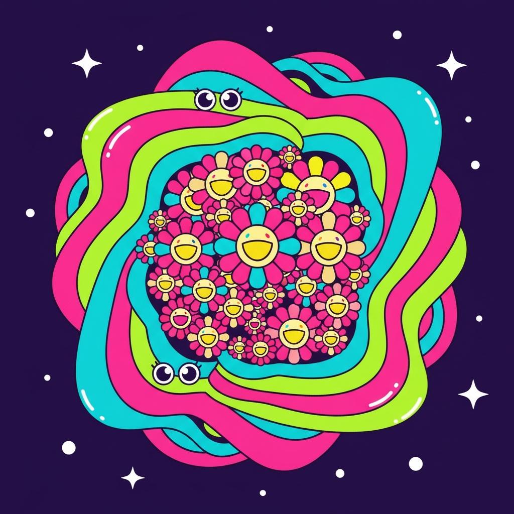 Celestial Bloom In Chromatic Resonance — Camille Thomas