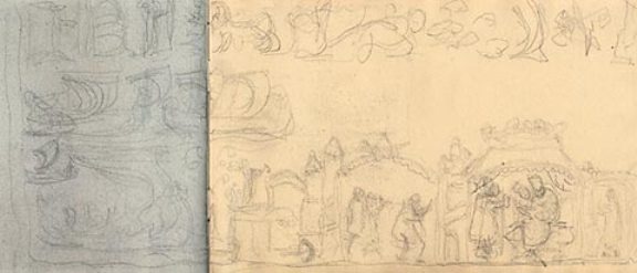 Sketch Of Tsar Dodon's Chambers For Rimsky-korsakov's Opera 1 — Nicholas Roerich