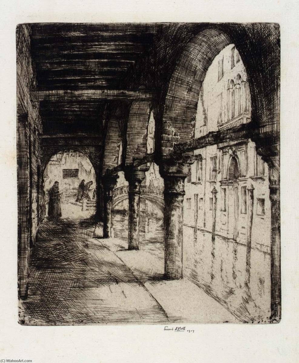 Arcaded Street, Venice — Ernest D Roth