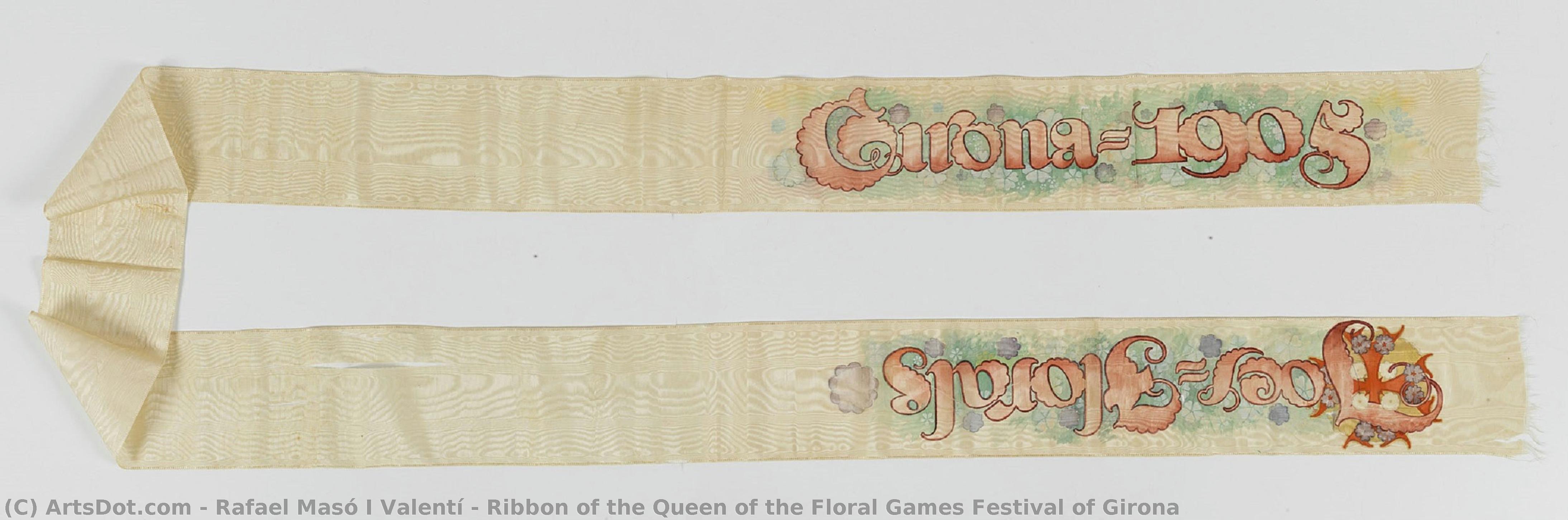 Ribbon Of The Queen Of The Floral Games Festival Of Girona — Rafael Masó I Valentí