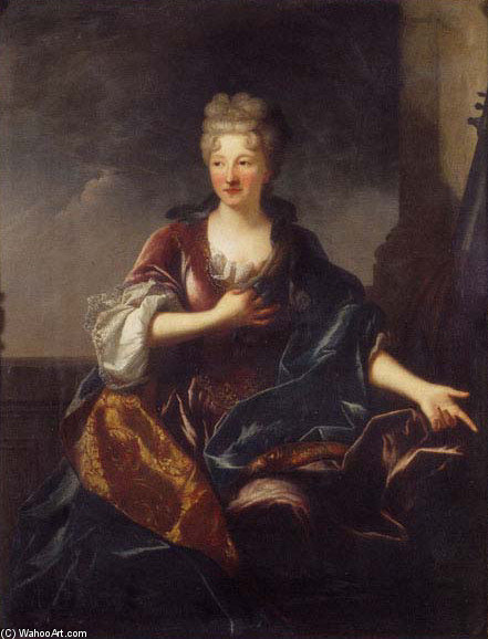 Portrait De Femme, Identified As Francoise Marie De Bourbon — Jean Ranc