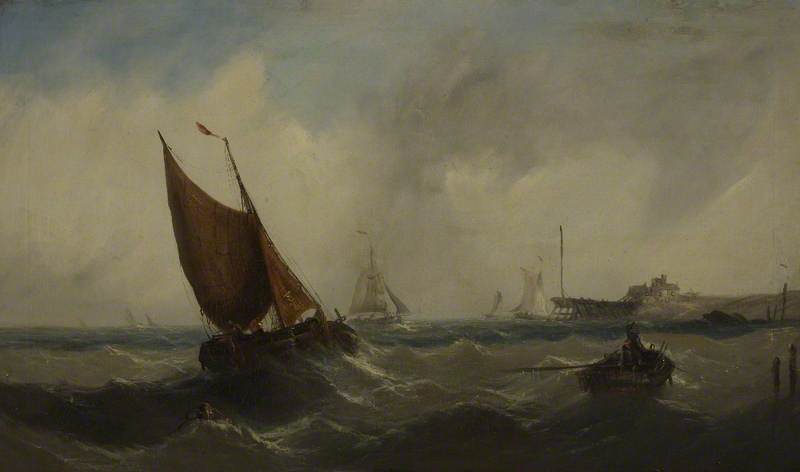 Fishing Smacks (royal Sea With A Buoy And Shipping) — Clarkson Frederick Stanfield