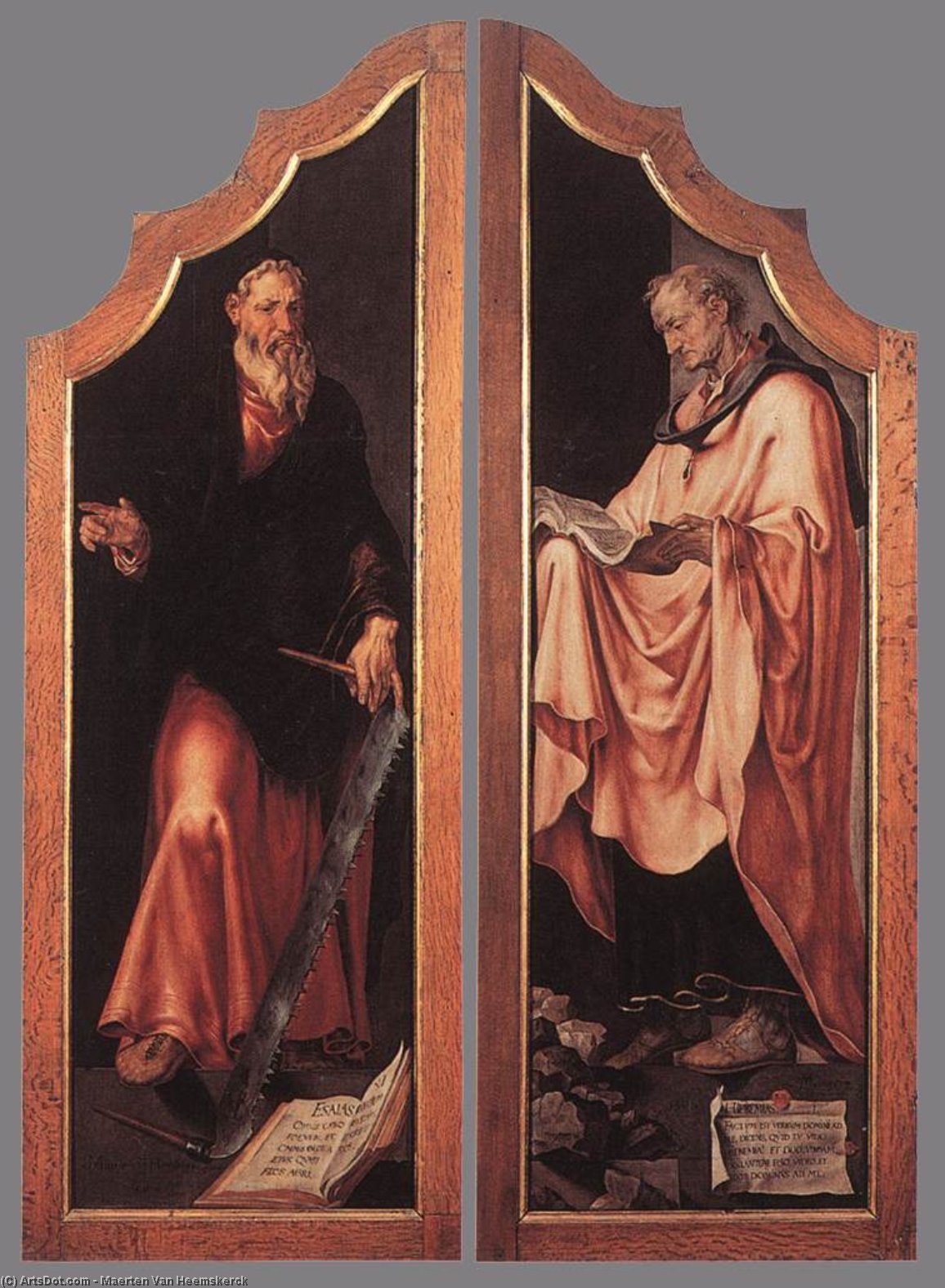 Triptych Of The Entombment (closed) — Maerten Van Heemskerck