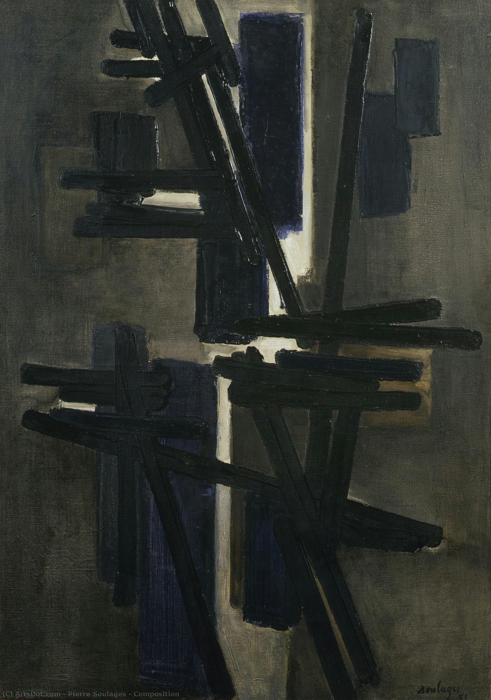 Композиција — Pierre Soulages