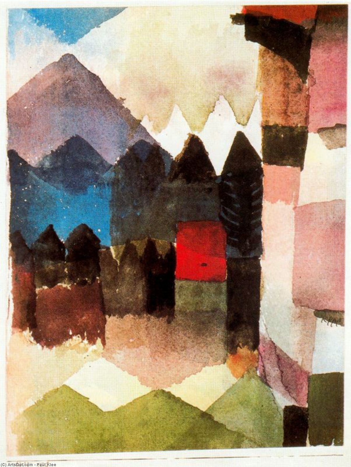 Foehn En El Jardín De Marc — Paul Klee