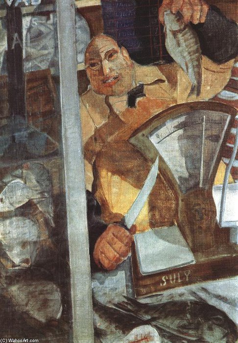 Fish Seller — Gyula Derkovits