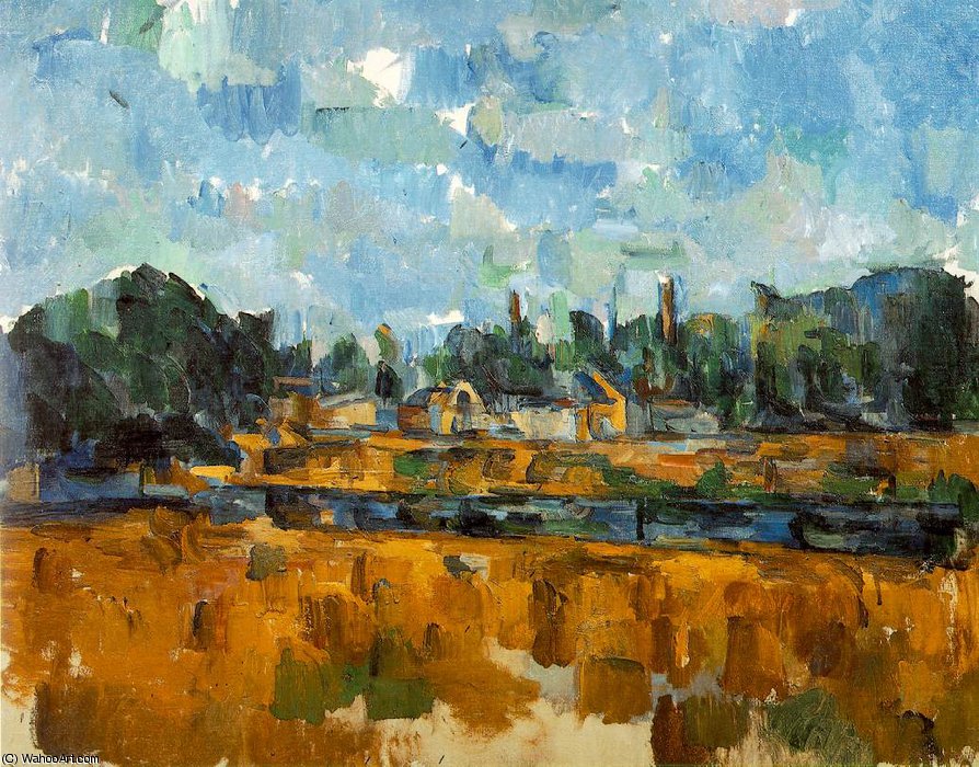 Bords D'une Rivière,1904-05, Private,schweiz. Ventur — Paul Cézanne