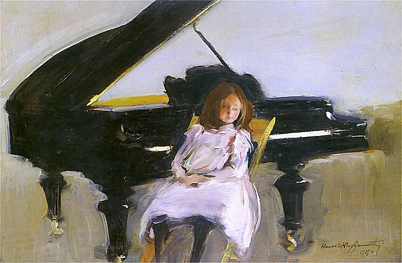 Girl At The Piano — Konrad Krzy Anowski
