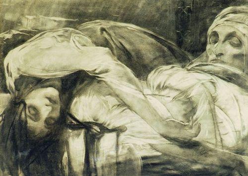 La Mort De La Fiancée D'hasanaga — Alfons Maria Mucha