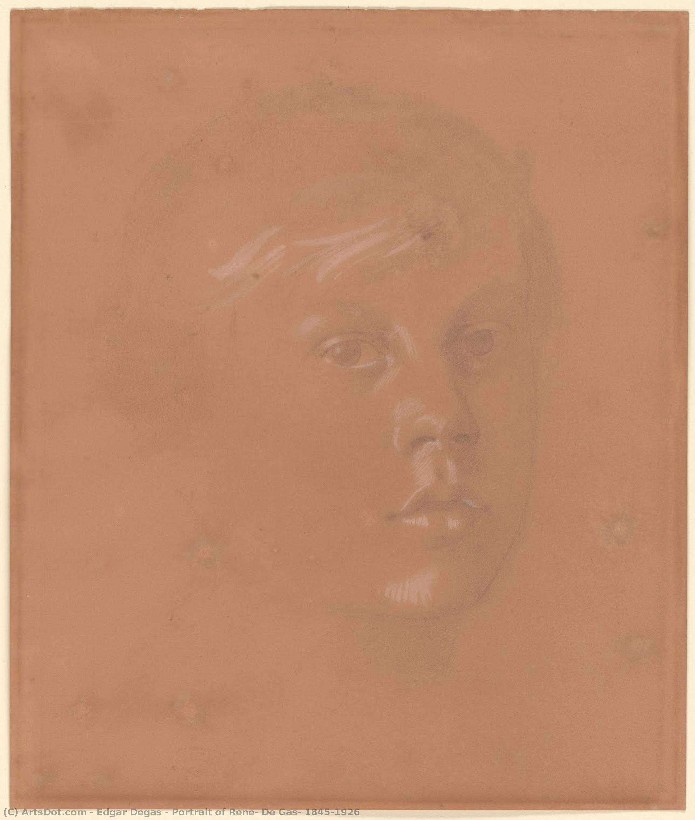 Retrato De René De Gas, 1845-1926 — Hilaire-germain-edgar Degas