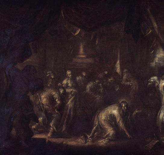 Jesus Et La Femme Adultere — Adriaen Pietersz Van De Venne