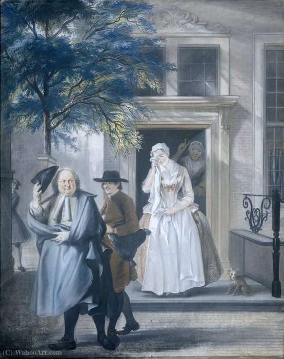 The Feigned Sadness First Company, Eleventh Stage Of The Comedy The Discovered Apparent Virtue — Cornelis Troost