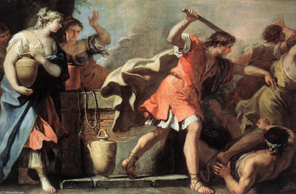 Moses Defending The Daughters Of Jethro — Sebastiano Ricci