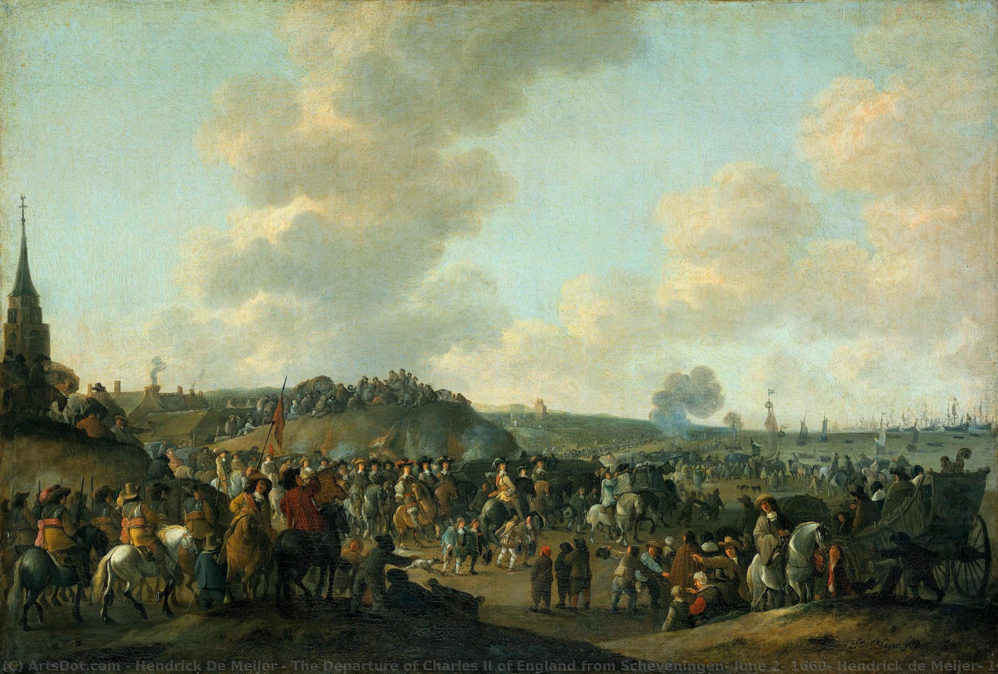 The Departure Of Charles Ii Of England From Scheveningen, June 2, 1660, Hendrick De Meijer, 1660 - 1683 — Hendrick De Meijer