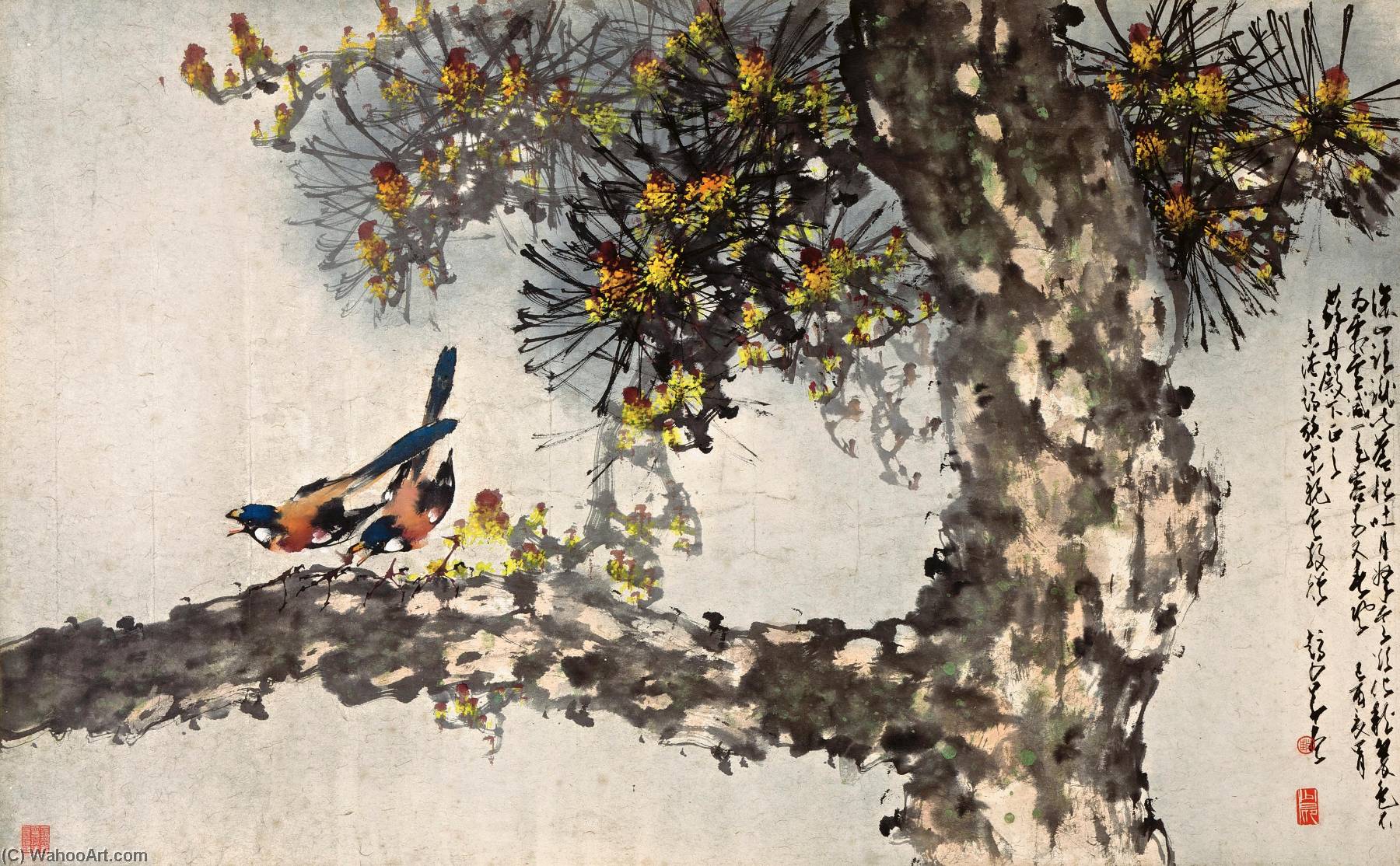 Birds On The Pine — Zhao Shao'ang