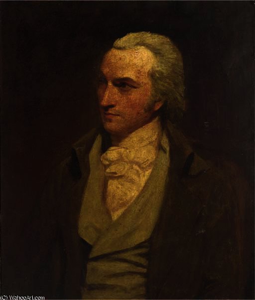 Portrait Of A Gentleman, Half-length, In A Brown Coat And Grey Waistcoat — George Romney