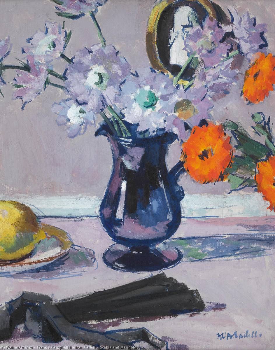 Scabia And Marigolds — Francis Campbell Bolleau Cadell