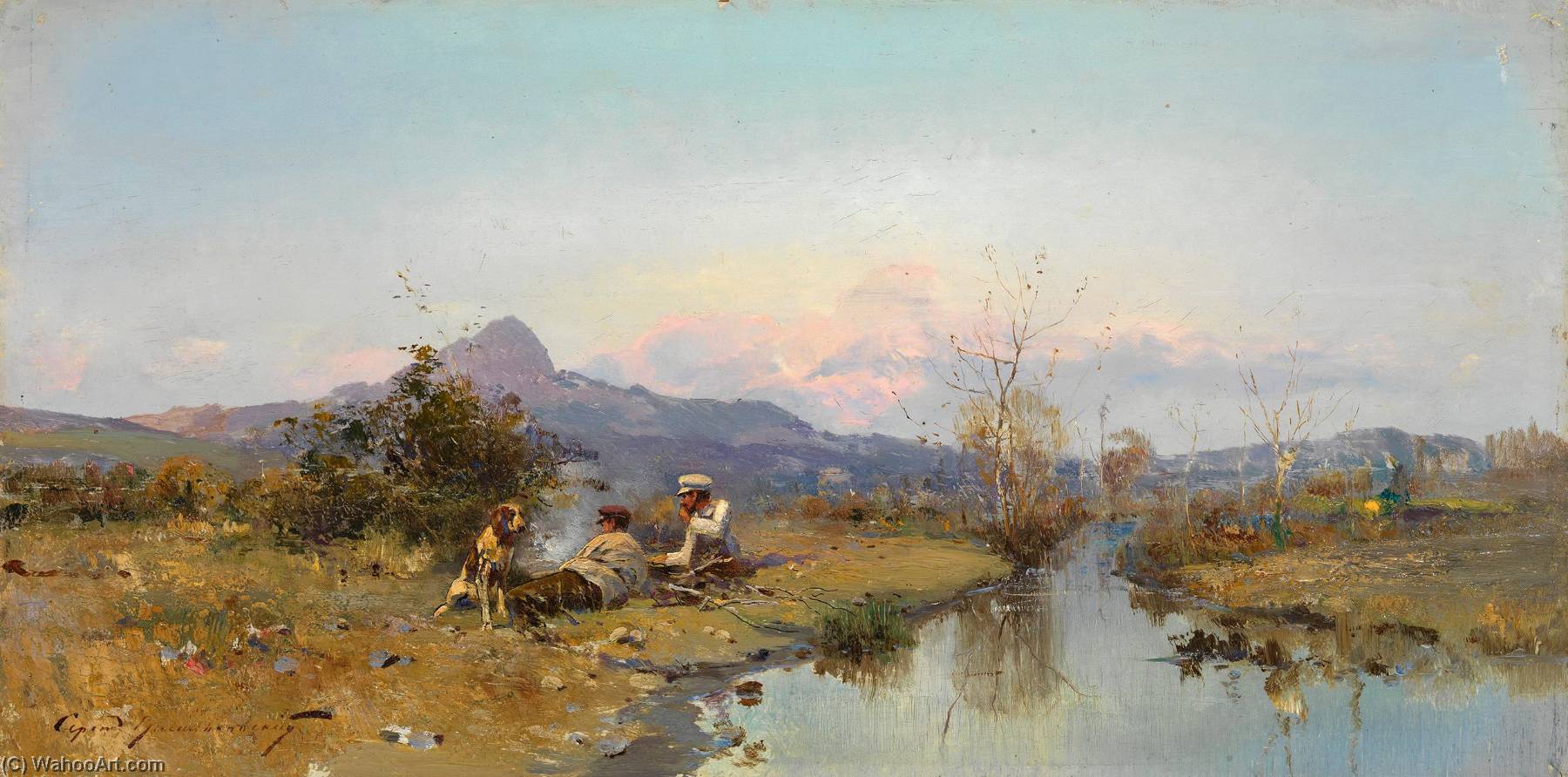 Hunters At Rest — Сергей Иванович Васильковский