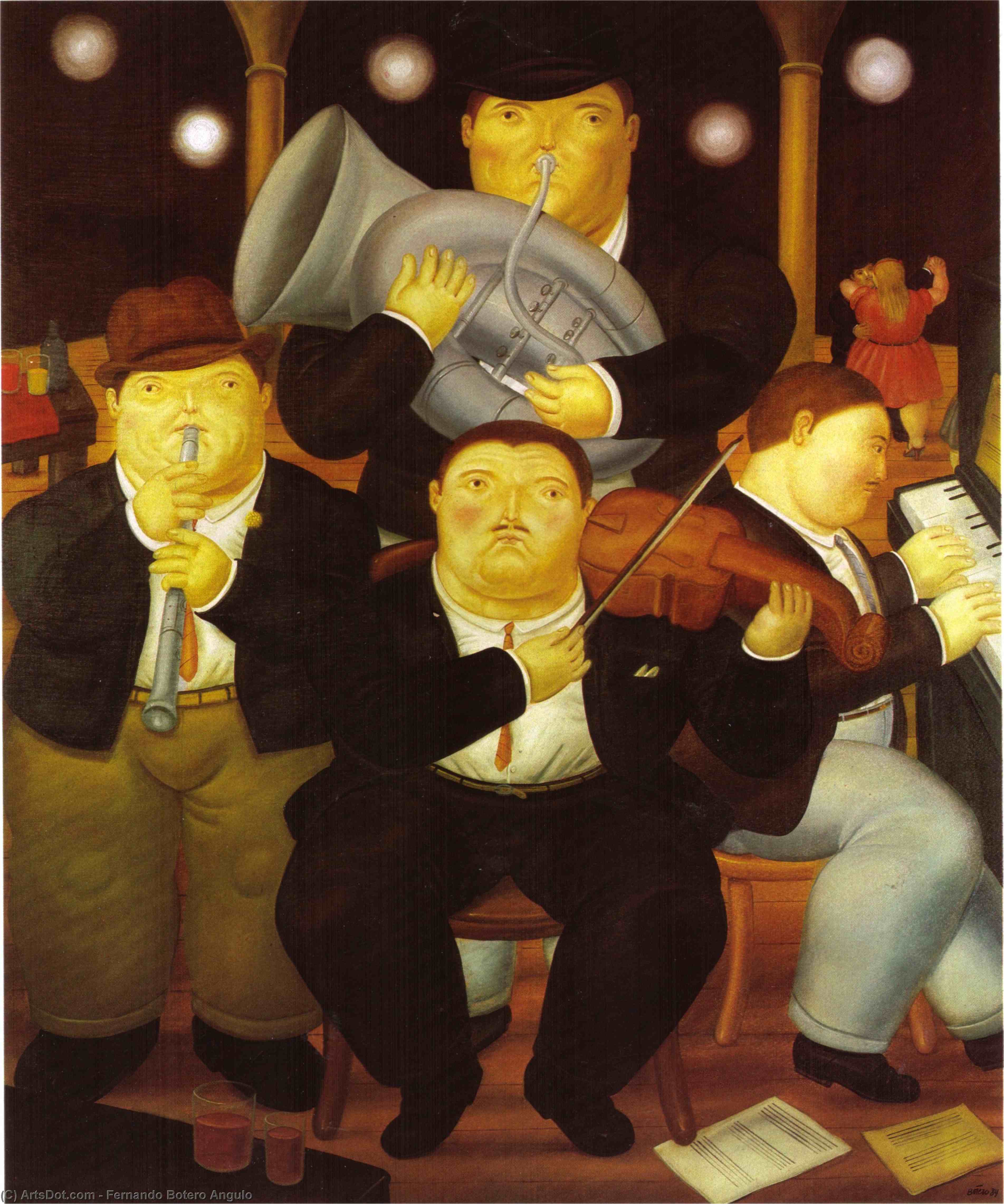 Quatre Musiciens — Fernando Botero