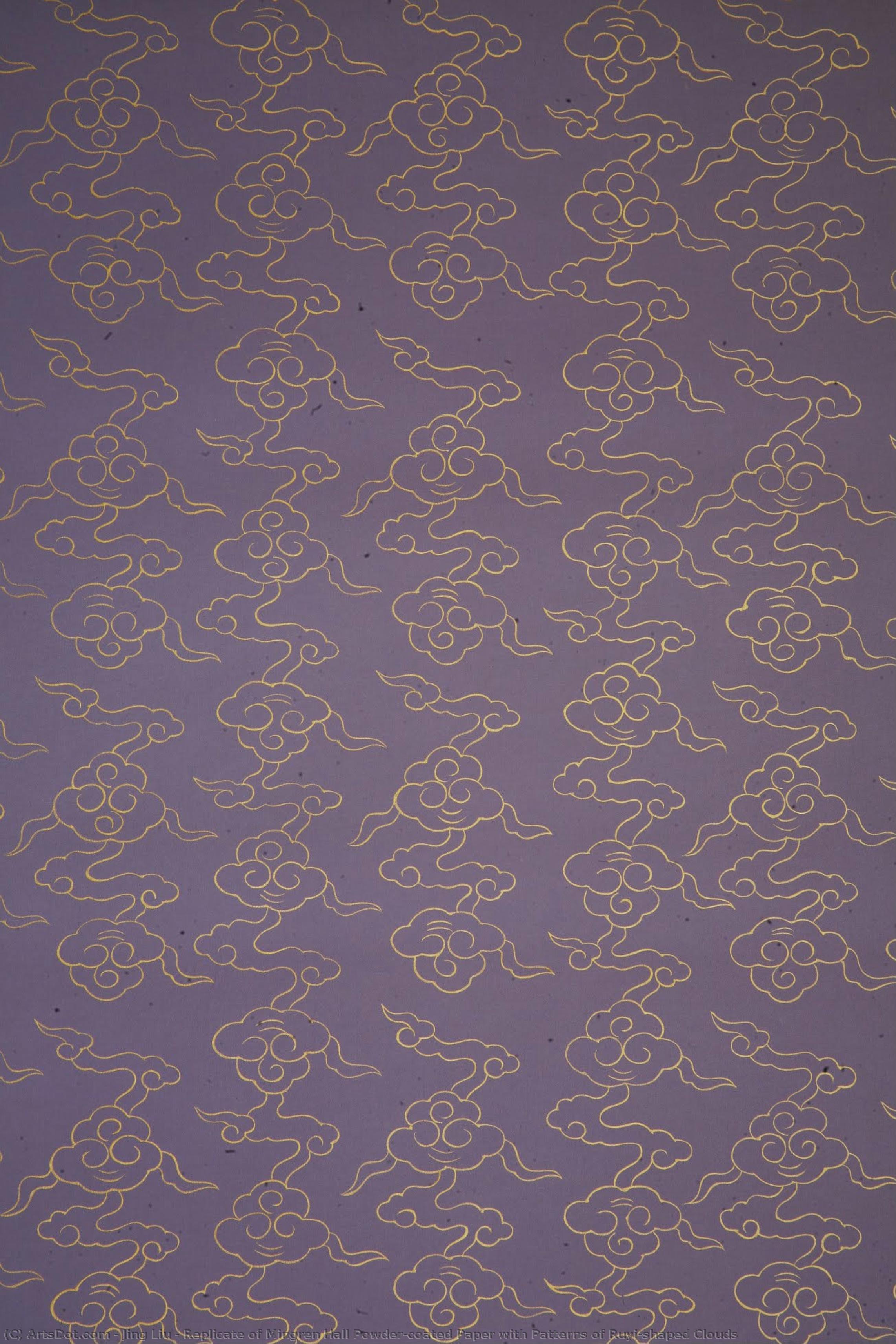 Replicate Of Mingren Hall Powder-coated Paper With Patterns Of Ruyi-shaped Clouds — Jing Liu