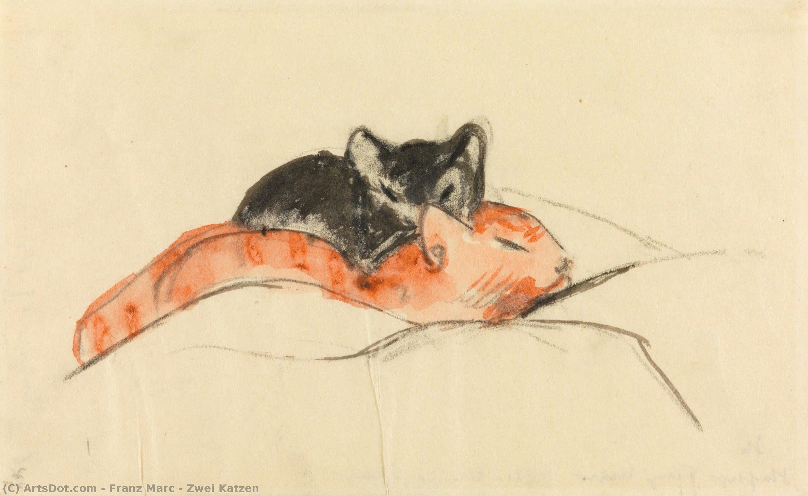 Zwei Katzen — Франц Марк