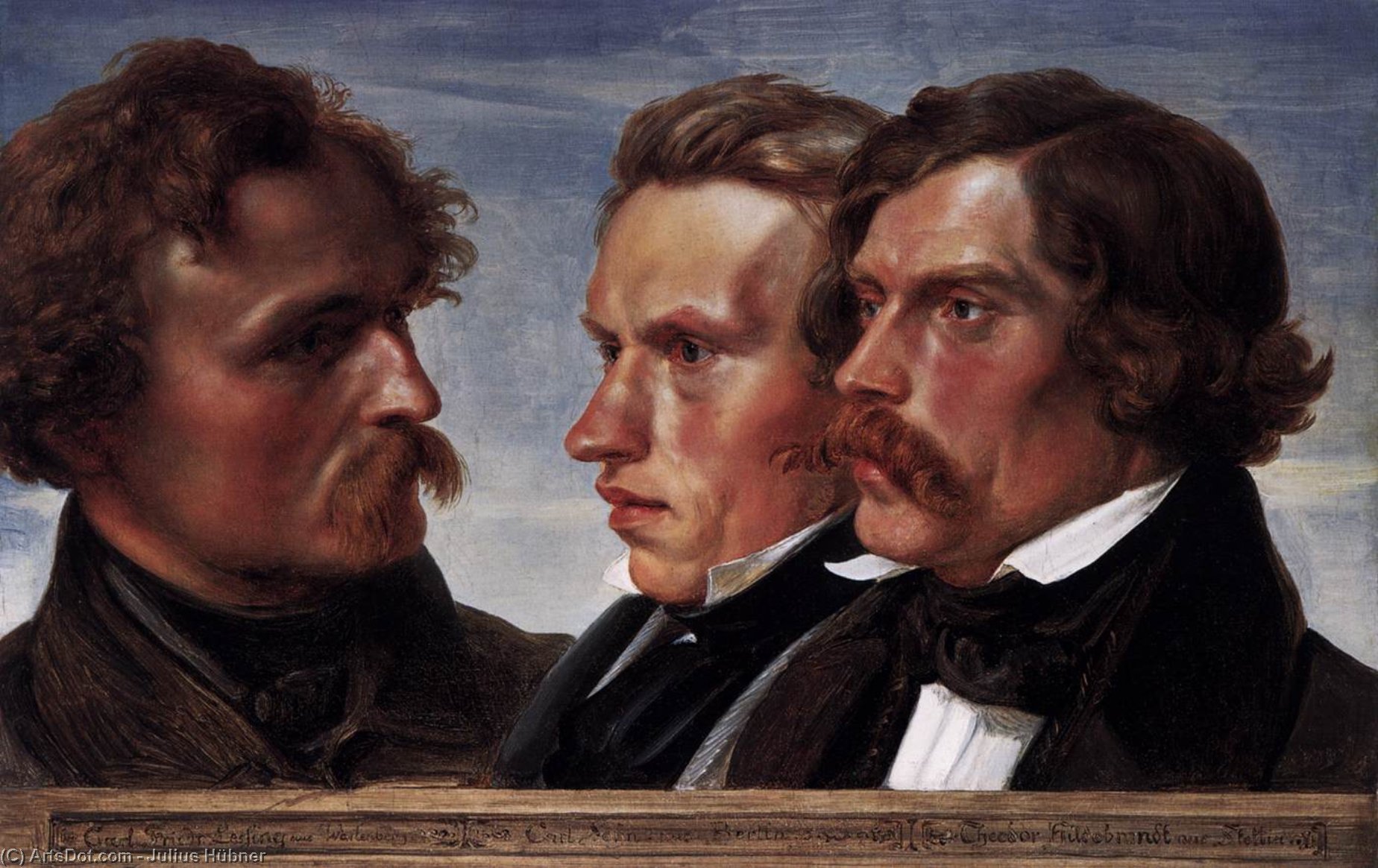 Carl Friedrich Lessing, Carl Sohn, And Theodor Hildebrandt — Julius Hübner