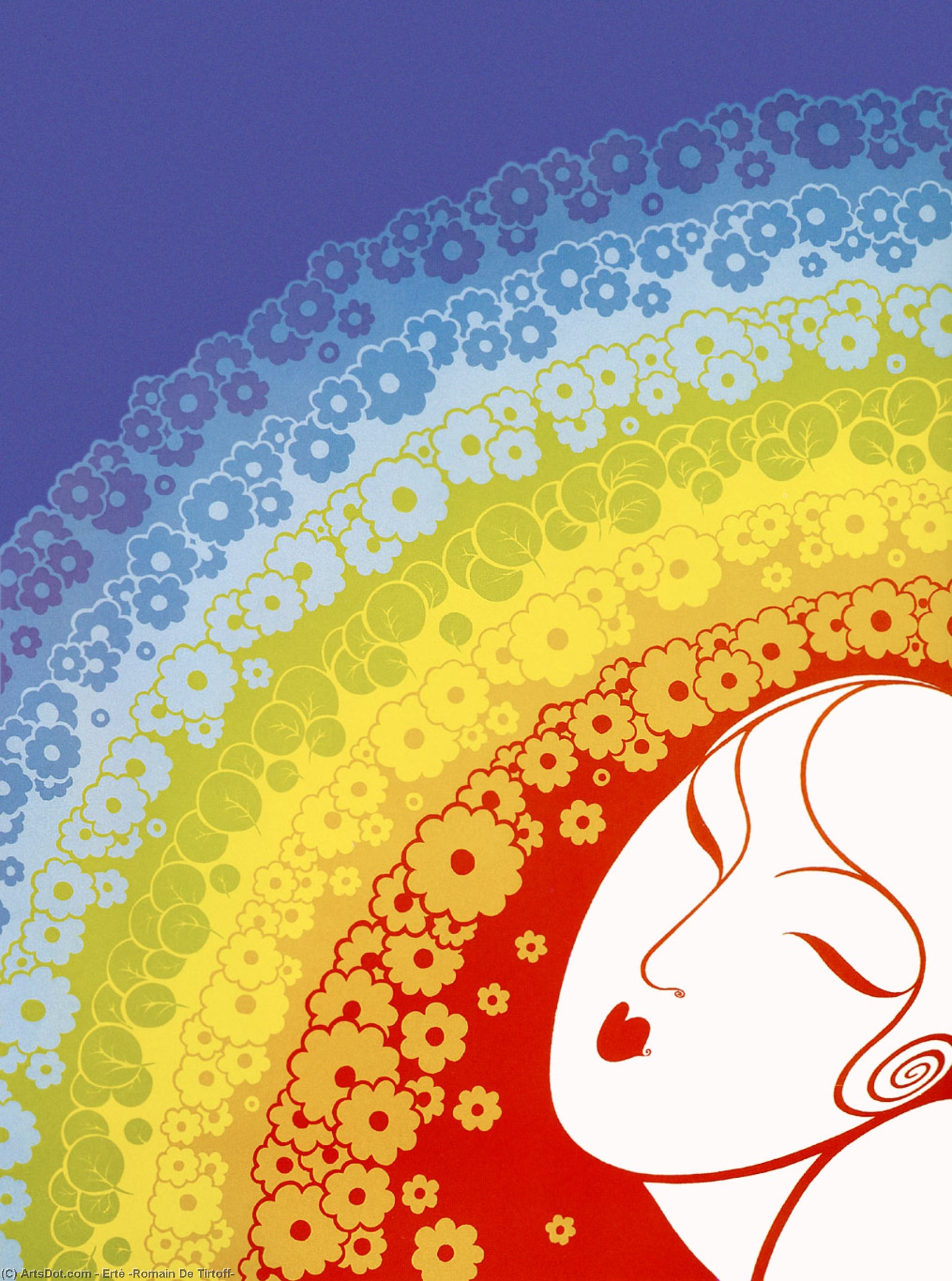 Rainbow In Blossom — Erté