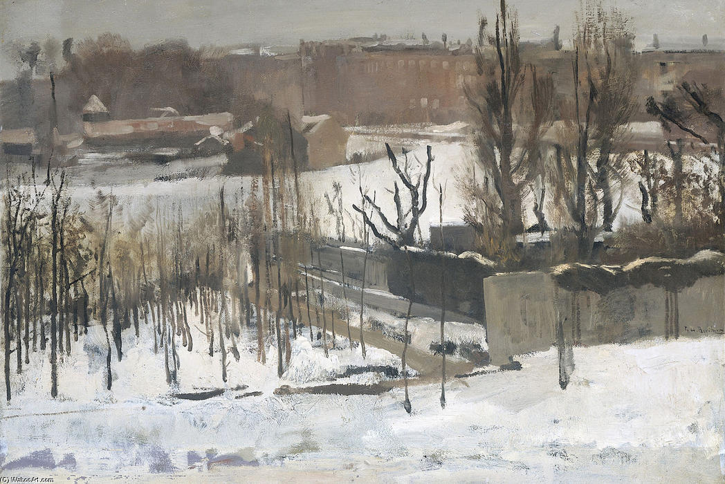 View Of The Oosterpark In Amsterdam In The Snow — George Heidrik Breitner