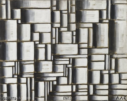 Construction In White And Black - (1938) — Joaquín Torres García