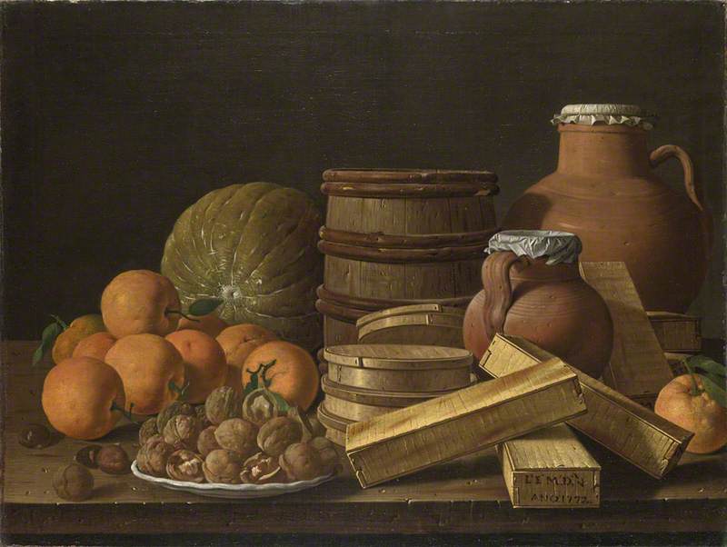 Still Life With Oranges And Walnuts — Luis Egidio Meléndez