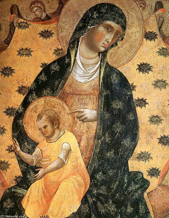 Doge Francesco Dandolo And His Wife Presented To The Madonna (detail) — Paolo Veneziano