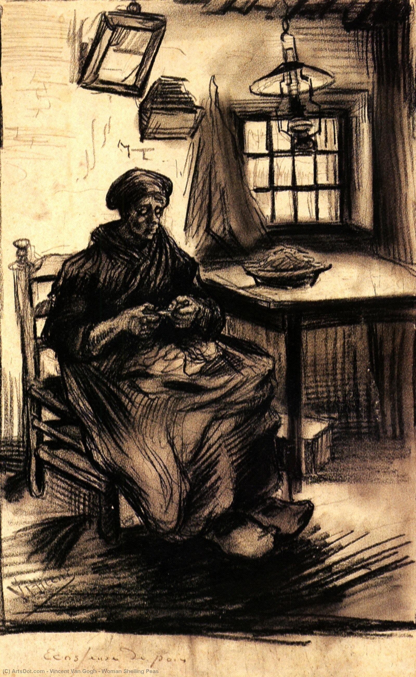Woman Shelling Peas — Vincent Willem Van Gogh